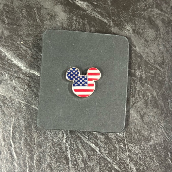 Disney Accessories - Disney Mickey Mouse American Flag Pin - Red, White, Blue